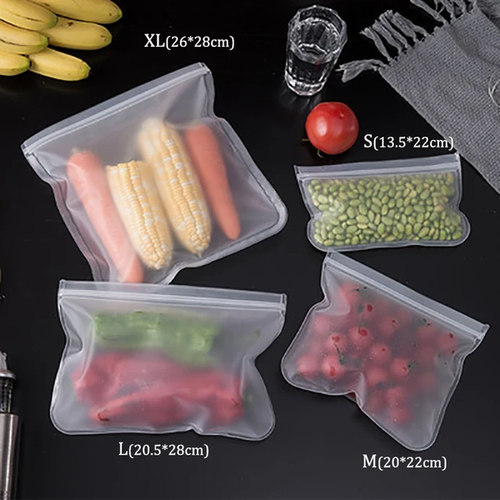 1 Stück wiederverwendbare BPA-freie auslaufsichere Lebensmitteltasche für Gefrierschrank Aufbewahrung Mittagessen Behälter - Bild 10 von 11