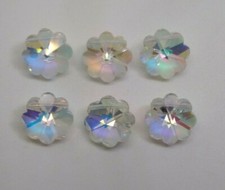 Swarovski Crystal Clear AB Daisy 5110 Beads; 4 Sizes: 8mm, 10mm, 12mm, 16mm