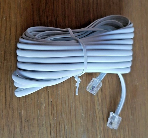 Cavo RJ11 ADSL Cavo Piatto RJ11 2 Metri Bianco - Per Modem ADSL, Router, Telefoni BT Cavo Rj11 Rj45 - Foto 10