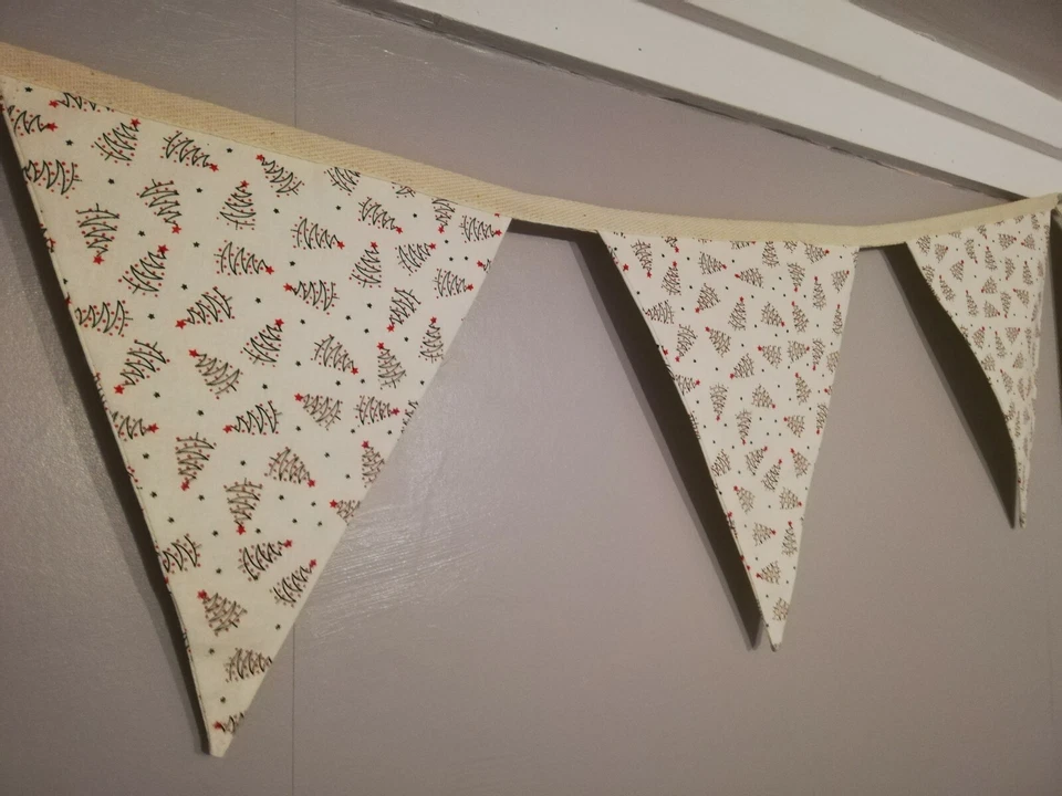 Tela de árbol de Navidad Bunting Foto 4 de 4