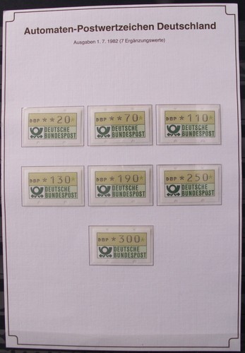 ATM-Sätze-Sammlung "Bund & Berlin" ATM 1-9 und 10 ** postfrisch. Siehe 24 Bilder - Bild 5 von 24