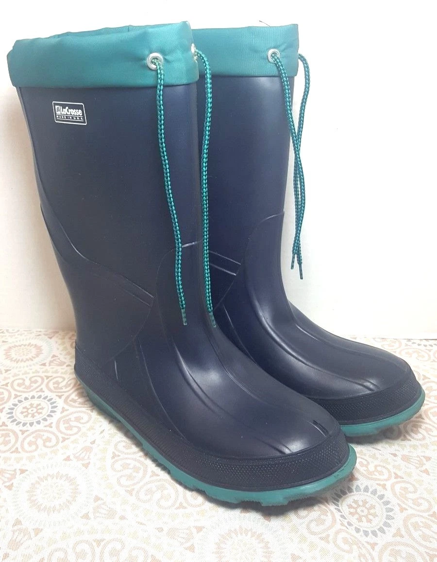 LaCrosse Burly Foam Insulated Men&#039;s Rubber boots Teal 7. | eBay