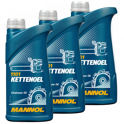 Gartengeräteöl Kettenöl Sägeketten Garten Motorsäge MANNOL 3 Liter Ketten Öl Oel