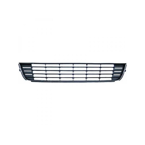 Grille De Calandre Avant Centrale – Compatible Volkswagen Passat B6 (2005-2010) – Noir Avec Insert Chromé – Réf. OE 3C0853671AUZL