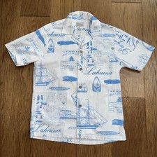 VTG 80s HRH His Royal Highness Hawaiian Shirt Mens Medium M Nautical Print