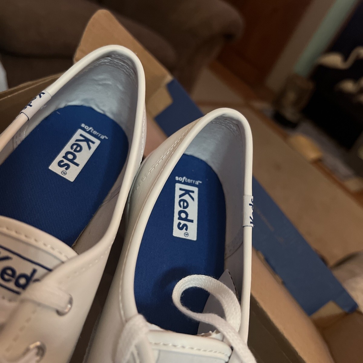 Keds Women's Champion Original Leather Sneakers, White