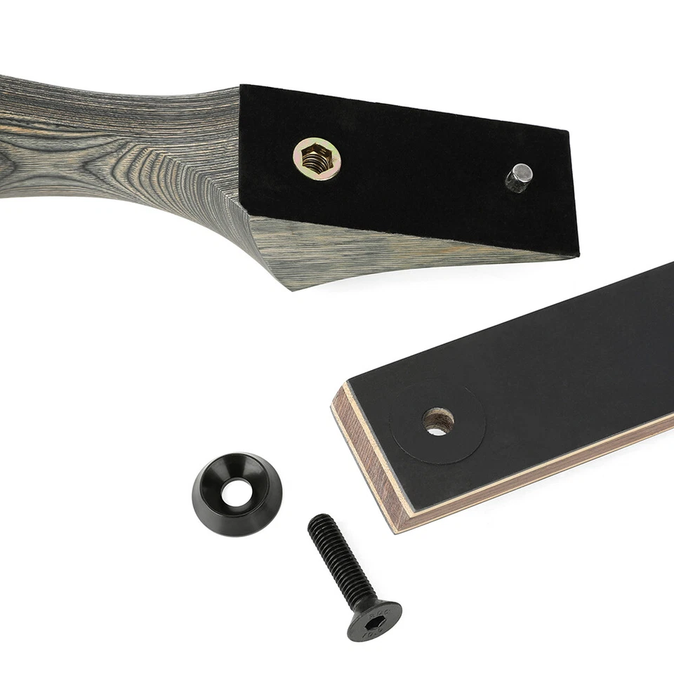 60" Takedown Recurve Bow 20-60lbs Wooden Archery Hunting - Image 4 of 4