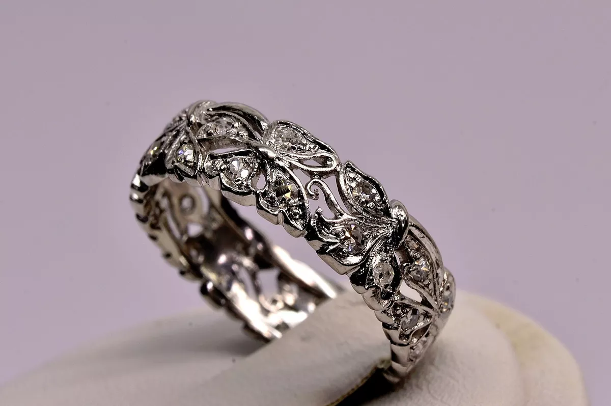 Platinum eternity sale ring vintage