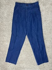 Vintage 80’s Blue Denim Pants Size 14 Made in USA