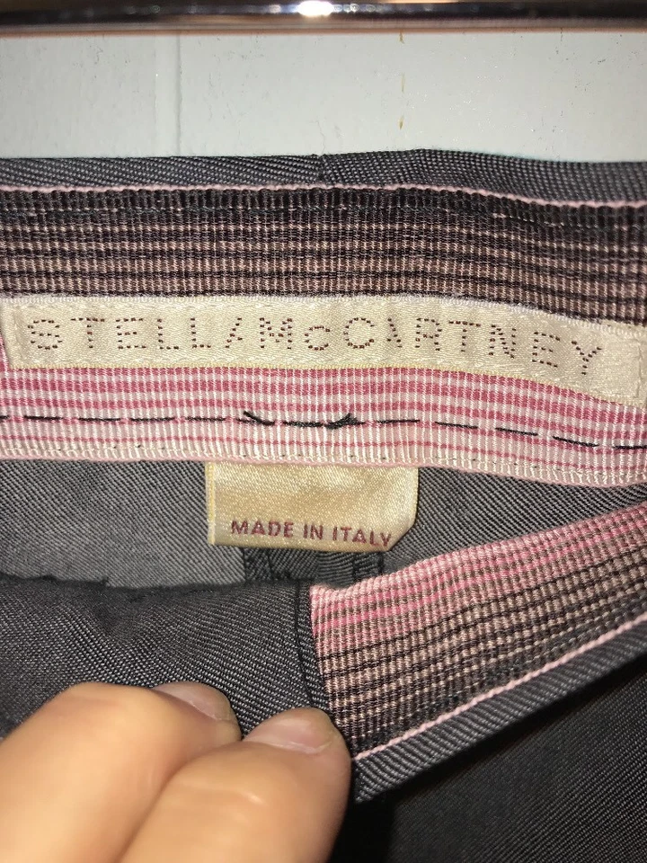 Traje Blazer Pantalón Stella McCartney Para Mujer Gris Un Botón 38/2 Foto 4 de 4