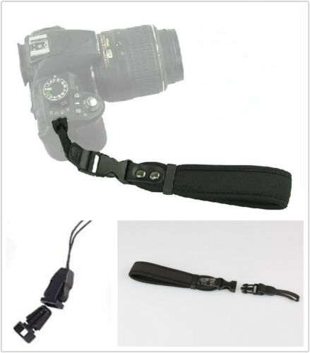 Camera Hand Grip for Canon EOS Nikon Sony Olympus SLR/DSLR Leather Wrist Strap - Picture 2 of 8