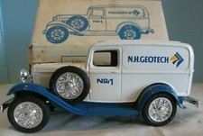 Vintage 1932 PANEL DELIVERY TRUCK N.H.GEOTECH ertl Truck Collectors Bank w/box