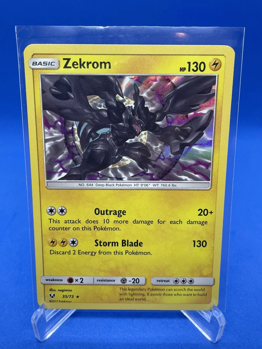 Pokemon ZEKROM 35/73 - Shining Legends - RARE HOLO - MINT