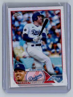 2022 Topps Chrome Freddie Freeman Los Angeles Dodgers #6