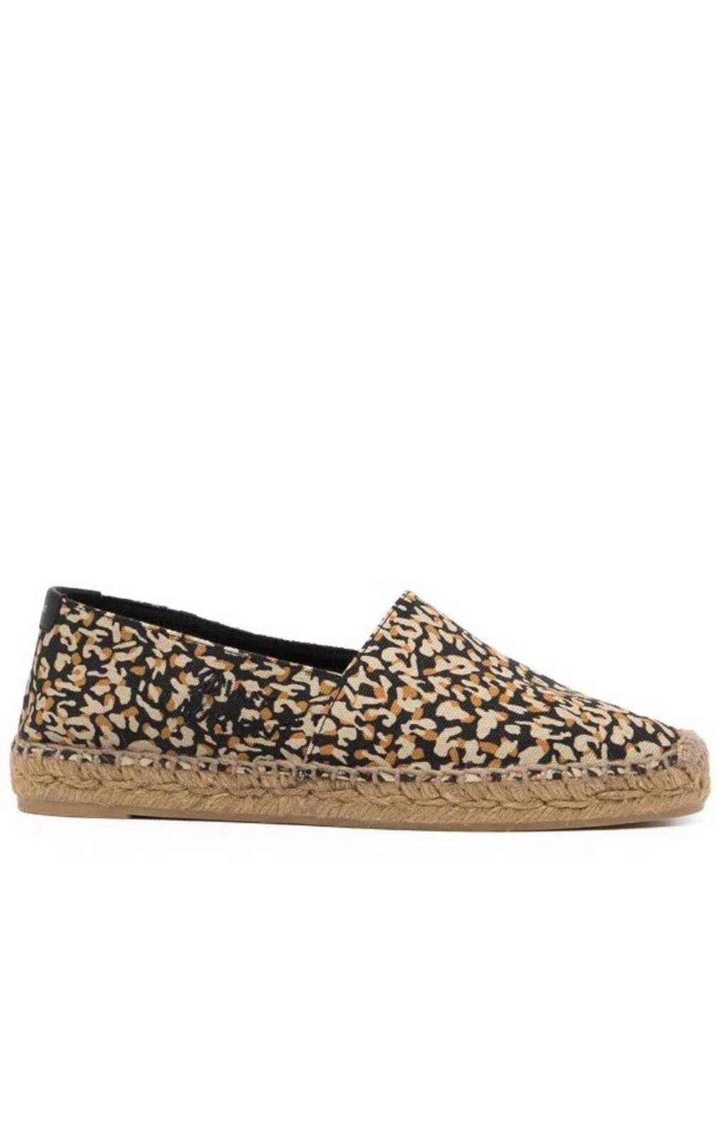 Espadrillas Saint Laurent in tela ricamata con stampa leopardo