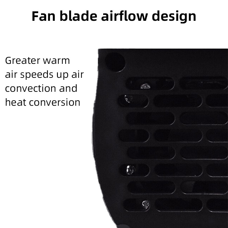 Mini Electric Heater 500W Wall Plug in Portable Ceramic Fan Heater