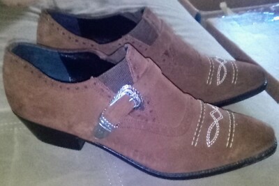 Brass Plum Brown Suade Country Half Boots