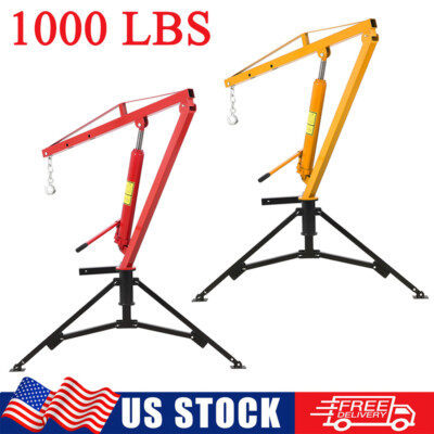 #ad #ad 1000lb Truck Crane Hoist Hydraulic Hitch Mount Adjustable Hoist Lift 360° Swivel $189.99