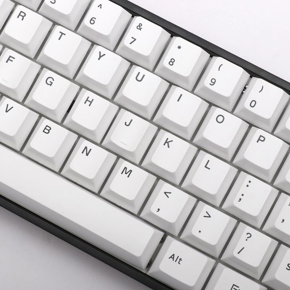 143 Keys White PBT Keycaps WOB Double Shot Cherry Profile Keycap Set  - Image 3 of 4