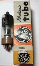 (1) GE made in USA NOS 6MA6 beam triode HV shunt regulator tube