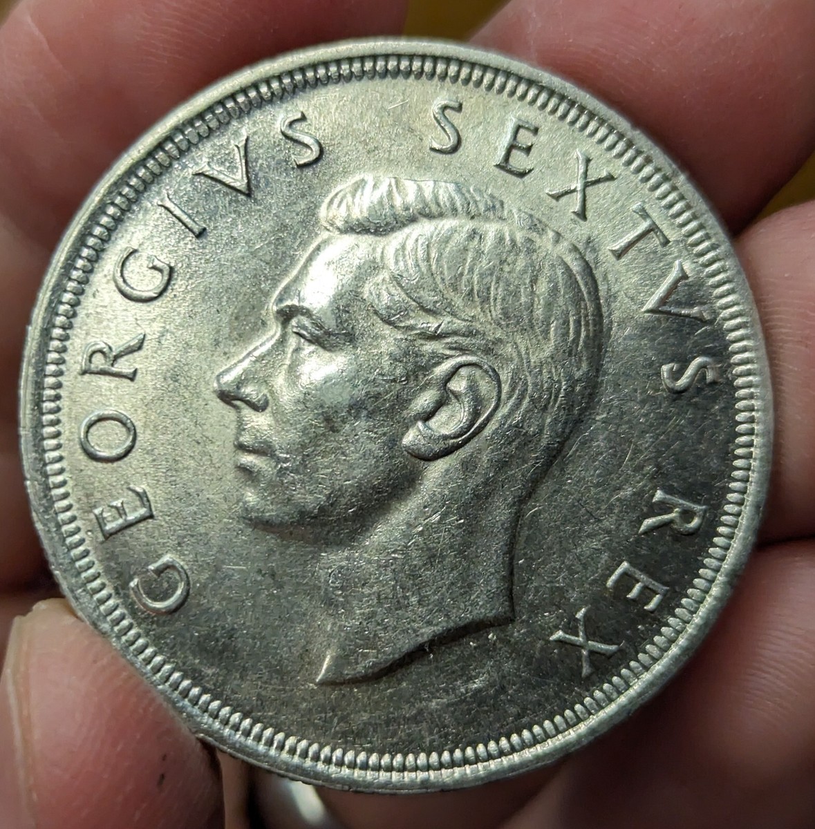 1952 South Africa 5 Shilling Silver Coin | eBay