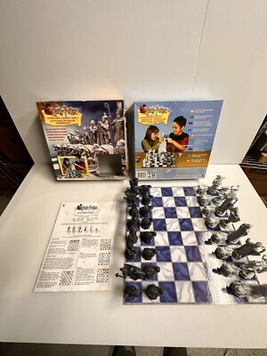 2002 Mattel Harry Potter Wizard Chess Game Set 100% Complete Boxed