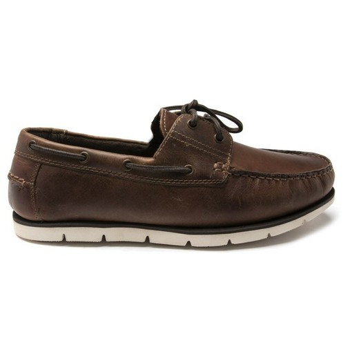 RED TAPE Mens Salcombe Boat Shoes Brown 
