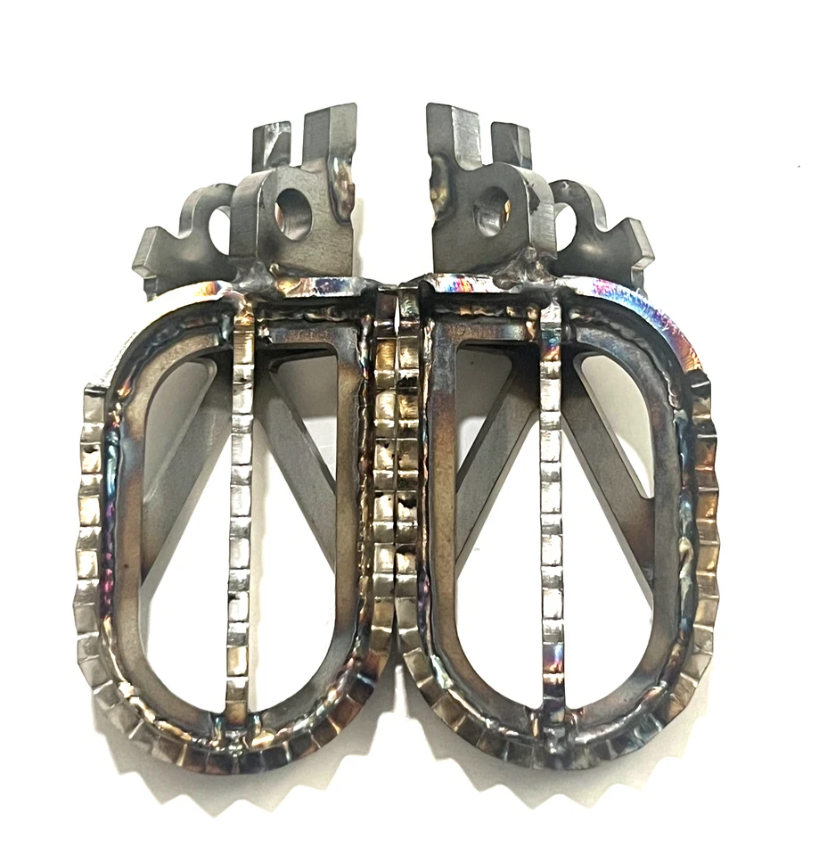 Clavijas de pie Honda CRF250 y CRF450R 04-24 SS estilo Raptor 100 % tripas CRF250R CRF 450 Foto 2 de 4