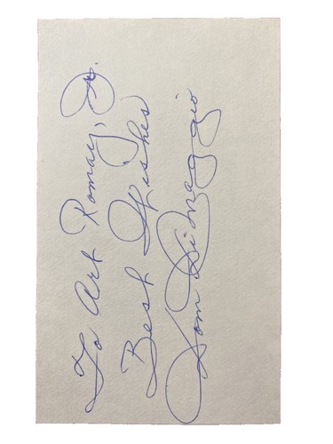 Bill Evans 3x5 signed auto autographed index note card White Sox