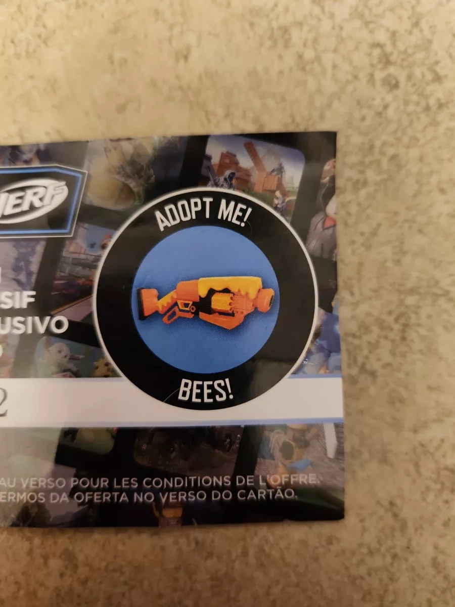 Nerf Adopt Me Bees Dart Blaster Comes with Online Virtual Item Redemption  Code - ToyWiz