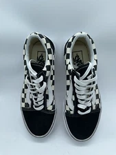Size 5 -  Mens VANS Old Skool Black Checkerboard 6.5 Women New W/O Tag