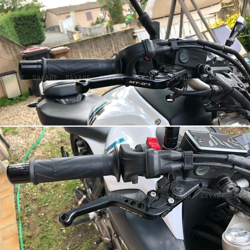 Short Brake CLutch Levers/Handlebar Ends for YAMAHA MT-07 2014-2024 MT07 MT 07 - Picture 6 of 16