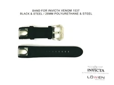 Authentic Invicta Venom 1537 Black Polyurethane 26MM Watch Band