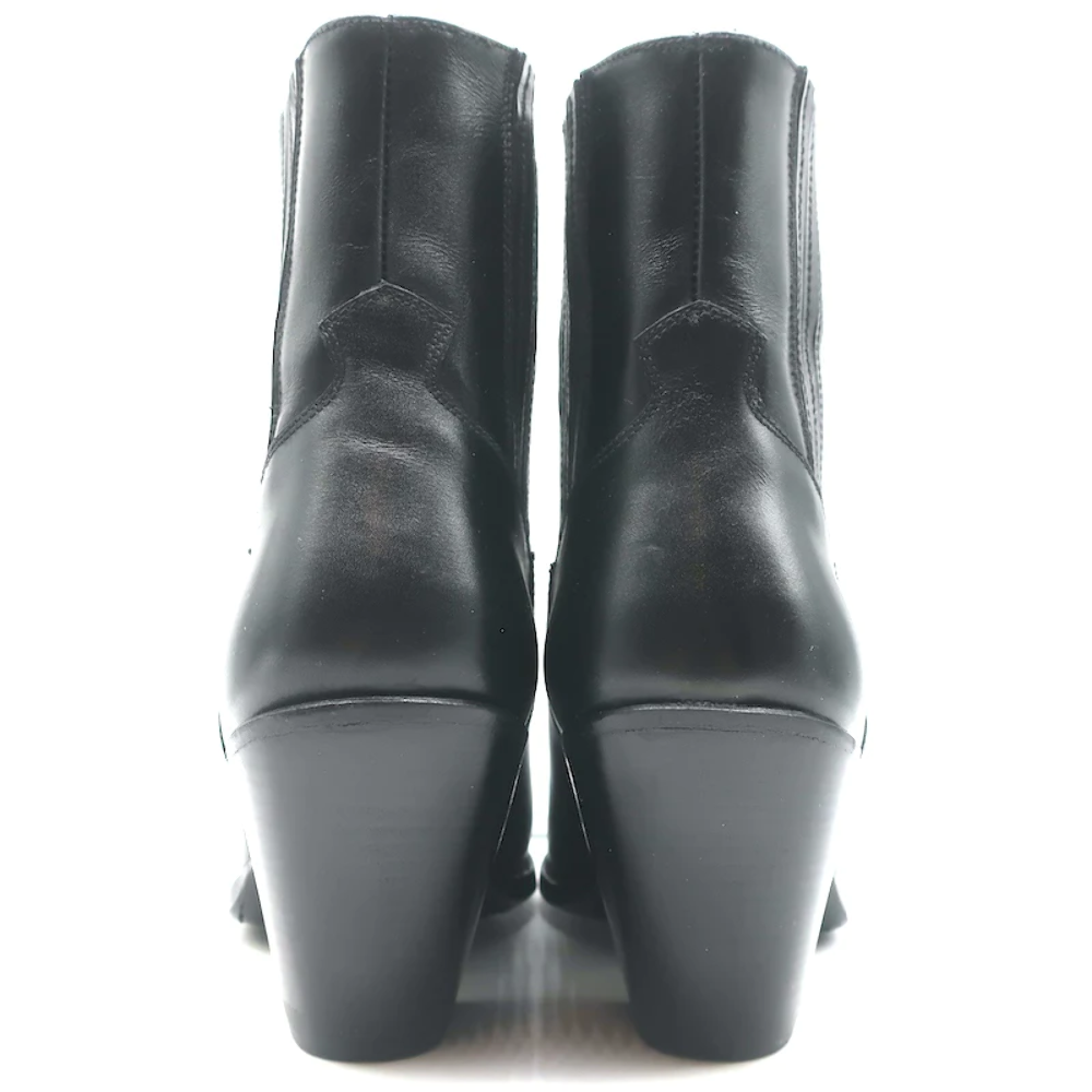 Celine Berlin 80 Cowboy Boots Black Leather Size 38 Pointed Celine Berlin 80 Cowboy Boots Black Leather Size 38 Pointed