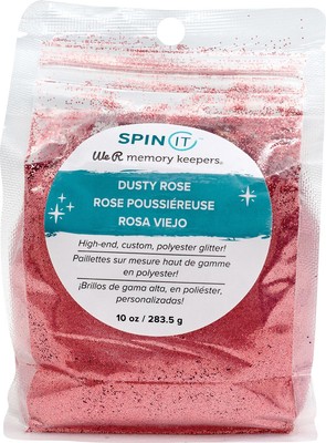 We R Memory Keepers Spin It Fine Glitter 10oz-Dusty Rose - 2 Pack