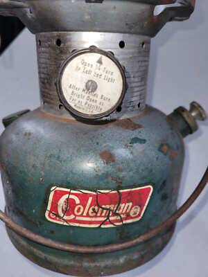 Vintage Coleman Model 220 F Lantern Green Larger 14