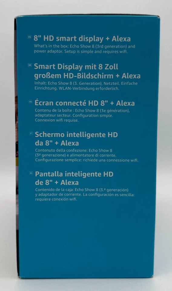 Amazon Echo Show 8 3. Gen. Smart Display-Lautsprecher - Anthrazit Schwarz Neu ✅ - Bild 2 von 4