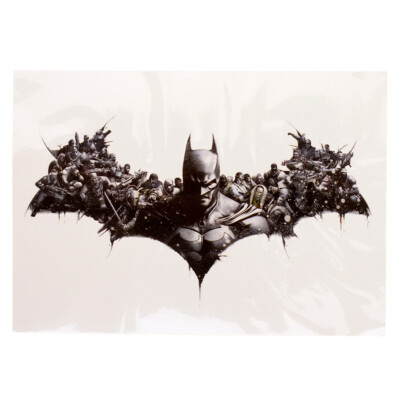 1 x Batman XL Haut Tattoo - Brust fake temporäres Tattoo - HB404 (1)