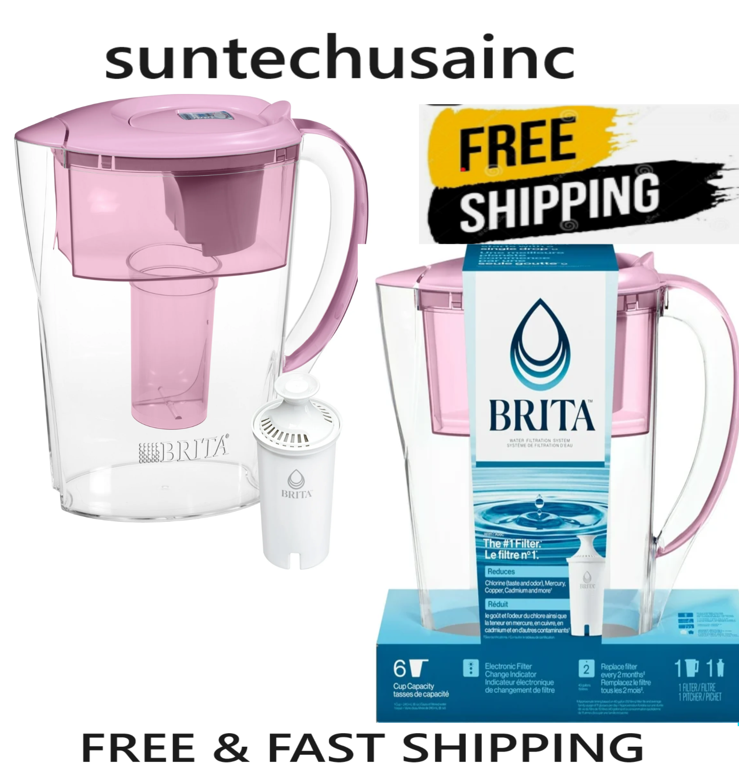 Brita Small 6 Cup Space Saver Water Filter Pitcher with 1 Standard Filter Space/ eBay