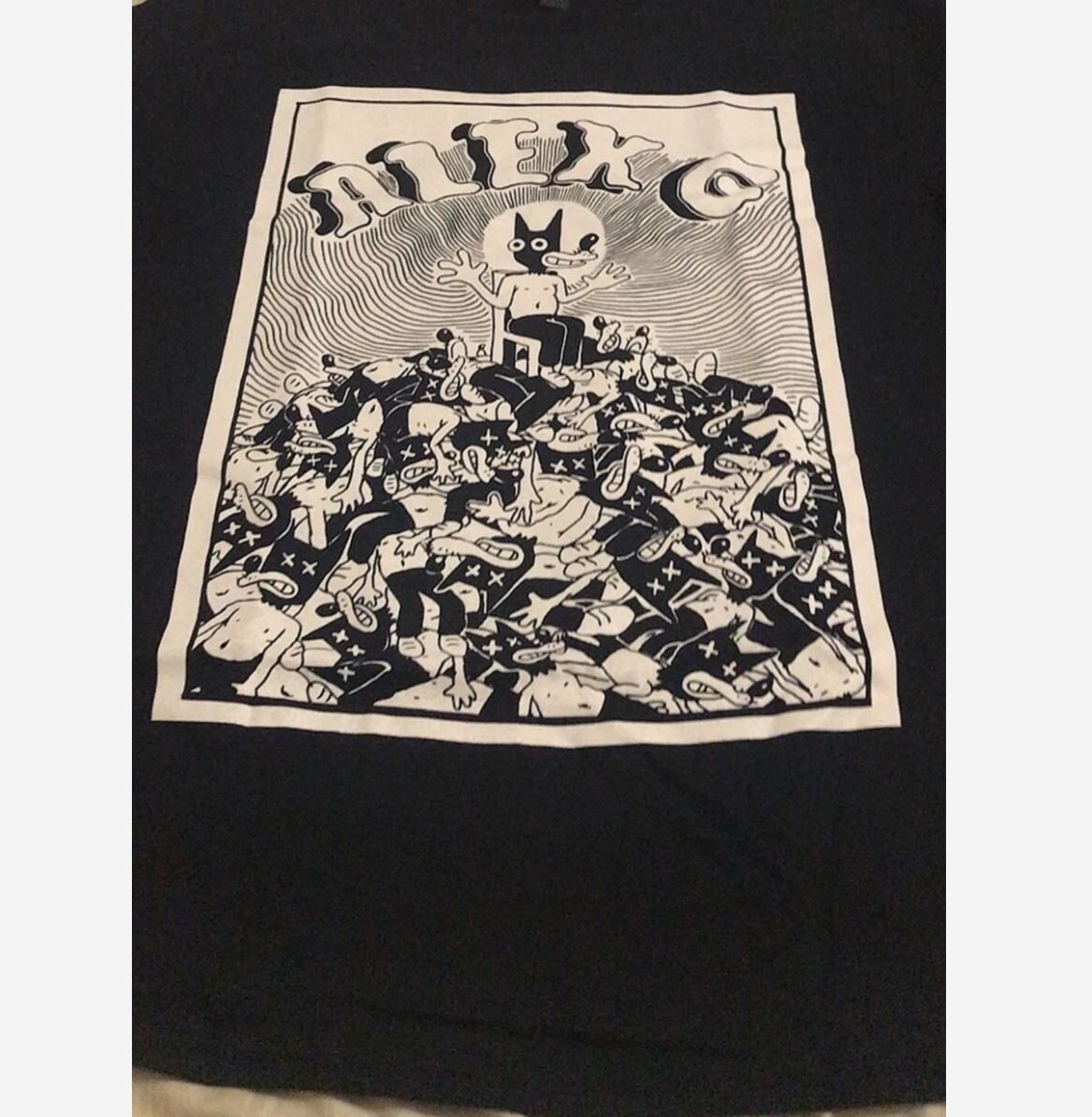 Alex G rare black short sleeve reprint tee basic style t-shirt