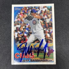 Jeff Samardzija Chicago Cubs Signed Auto 2010 Topps Card #CHC6 ~ COA