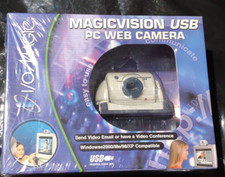 Web Camera: I/O Magic Vision USB Webcam, Windows 98 NIB Vintage