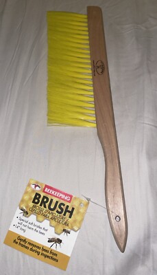 Little Giant Farm and Ag BKBR14 Beekeeping Brush Wood Handle Soft Bristles 14''