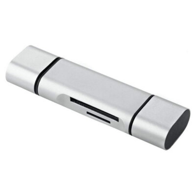 Aluminum USB Type C USB 2.0 Micro USB OTG Micro SD Card Reader for Phone PC