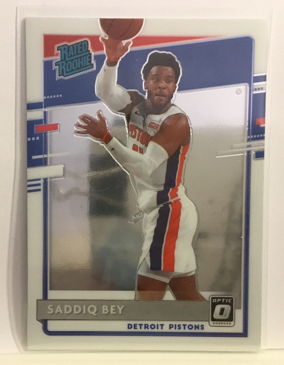 2020-21 PANINI DONRUSS OPTIC SADDIQ BEY RATED ROOKIE #169 PISTONS MSK