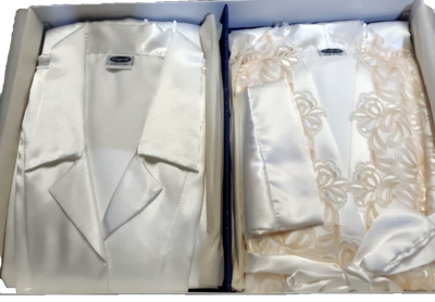 19Momme Set Pigiama Donna In Seta Pura Maniche Corte Stampa Gru – -SILKSILKY