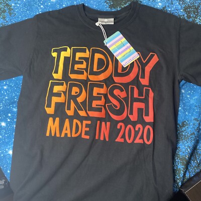 NWT'S TEDDY FRESH Made in 2020 T-Shirt Small. Never Worn. (Rare)