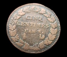 5 Centimes Dupr&eacute; l'an 5 R Orl&eacute;ans