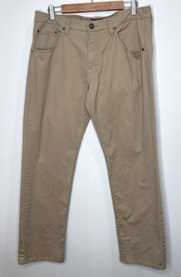 UNTUCKit Chino Pants Mens 35X32 Tan Relaxed Fit Don Santiago Khakis Office Work
