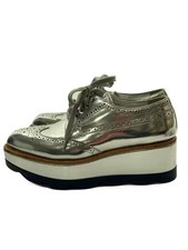 PRADA/Wingtip Platform Dress Shoes/Size 37/Silver//
